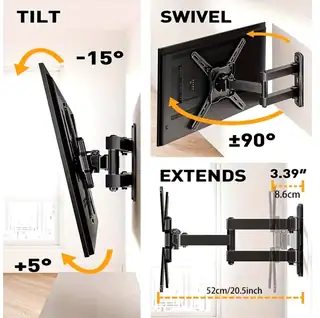 Full Motion TV Wall Mount