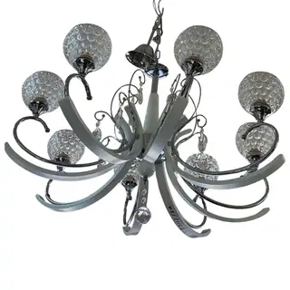 Dimmable Contemporary Steel Chandelier