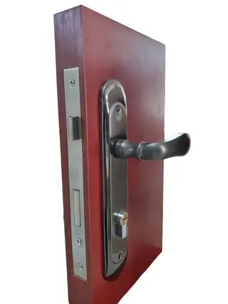 LINCY Brand Mortise Door Lock 🔑 - Black Curved