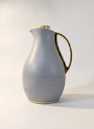 Stylish Grey Gold Thermal Carafe