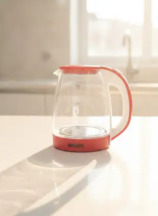 Marado Modern Glass Electric Kettle - Red