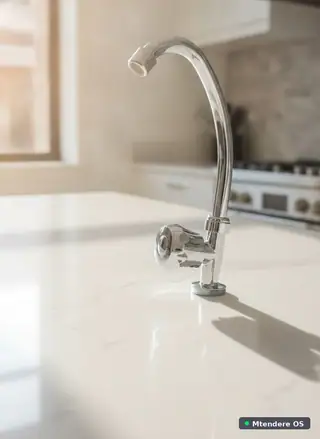 Sleek Chrome Kitchen Faucet