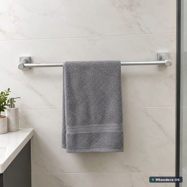 Aluminum Wall-Mount Towel Bar