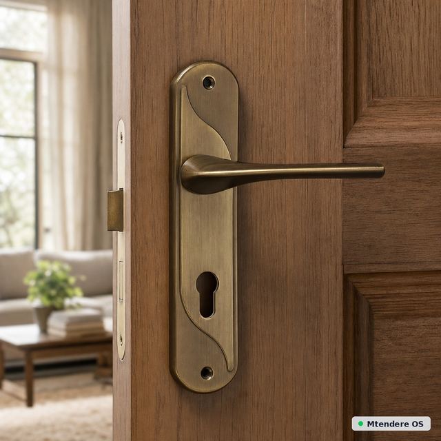 Antique Brass Door Handle