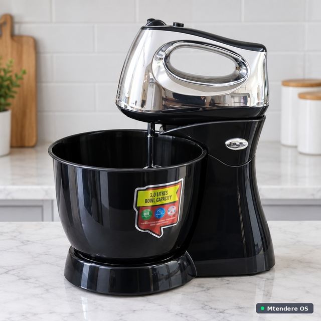Black Stand Mixer with Bowl
