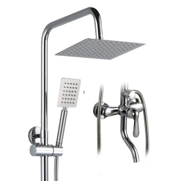 Chrome Brass Shower Set