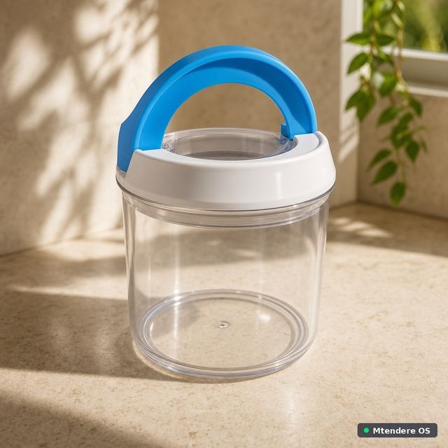 Clear Glass Storage Jar