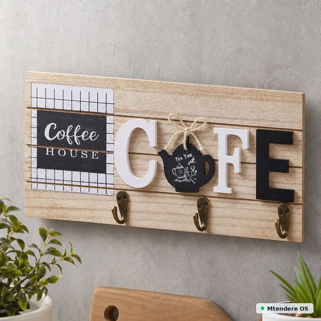 Coffee House Hook Plaque