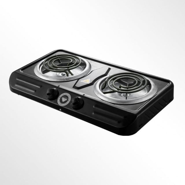 Diamond Double Spiral Hotplate - Black