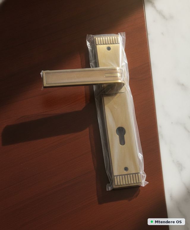 Elegant Brass Lever Door Handle