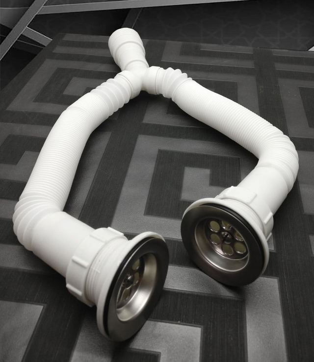 Flexible Double Sink Drain Pipe