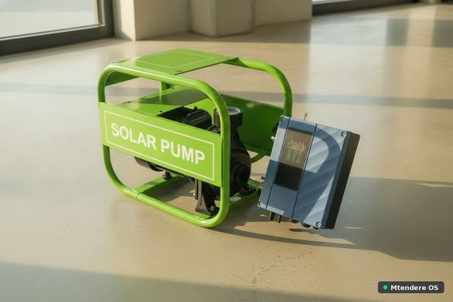 Green Portable Solar Water Pump