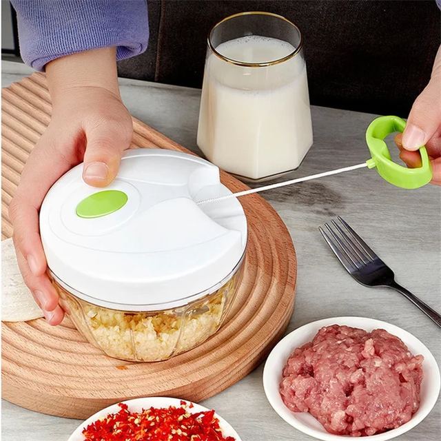 Manual Mini Food Grinder - Green Pull