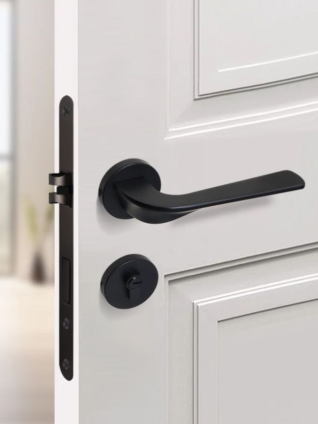 Modern Black Minimalist Door Lock