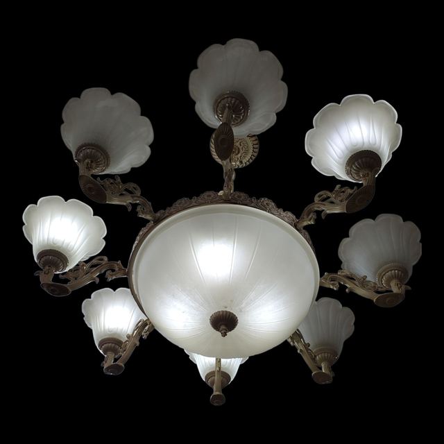 Nordic Glass Flower Ceiiling Light
