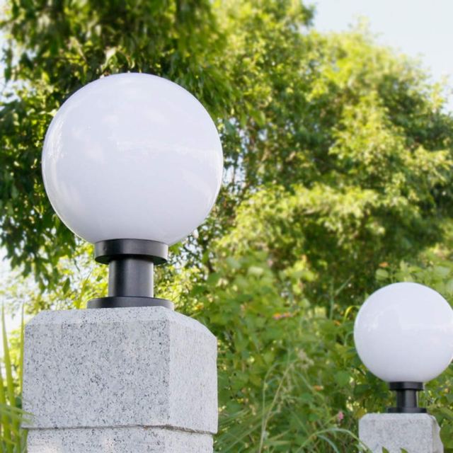 Outdoor Spherical Pillar Post Lights