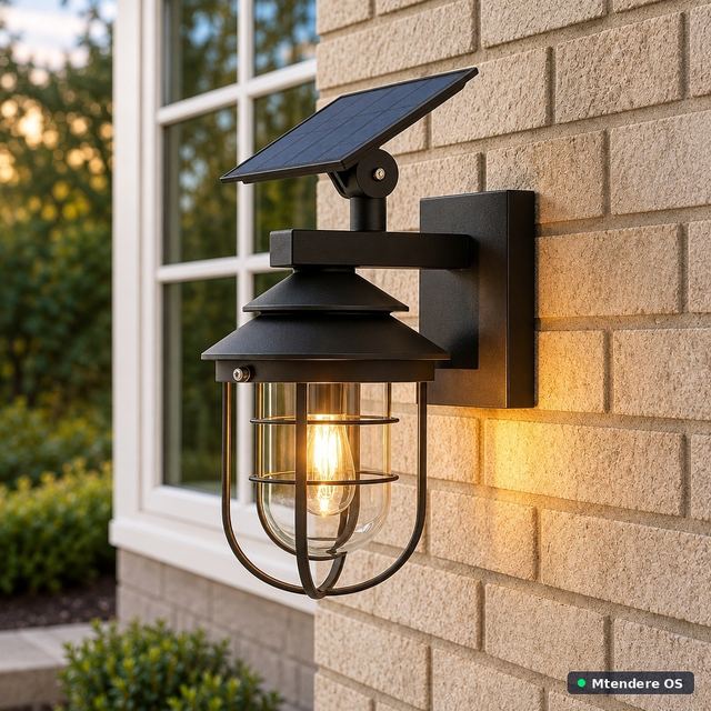 PM-229 Solar Motion Sensor Wall Light