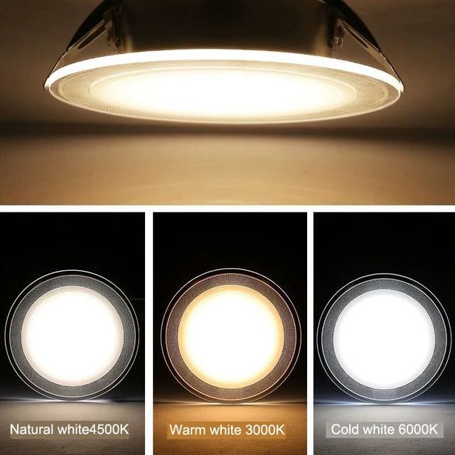 Recessed Glass LED Panel Downlight - Round