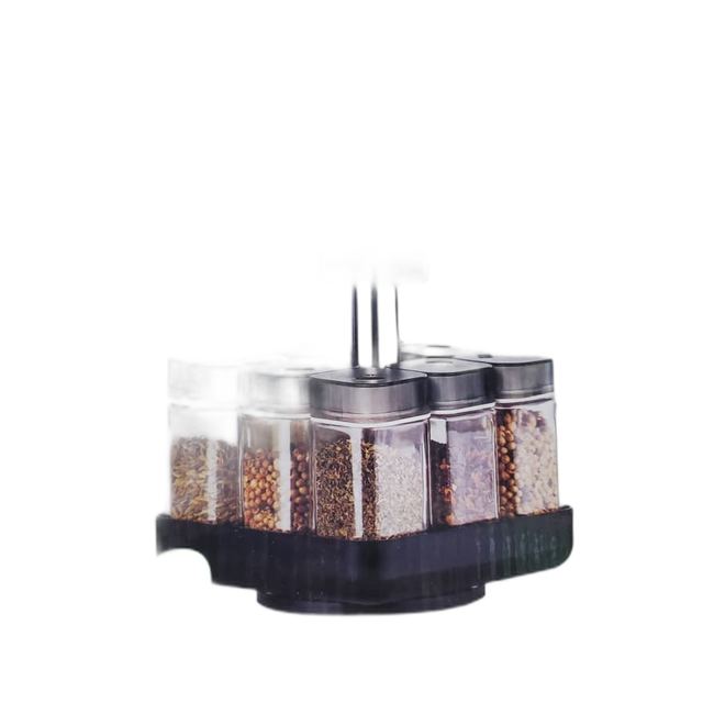 Rotating 6-Jar Spice Rack