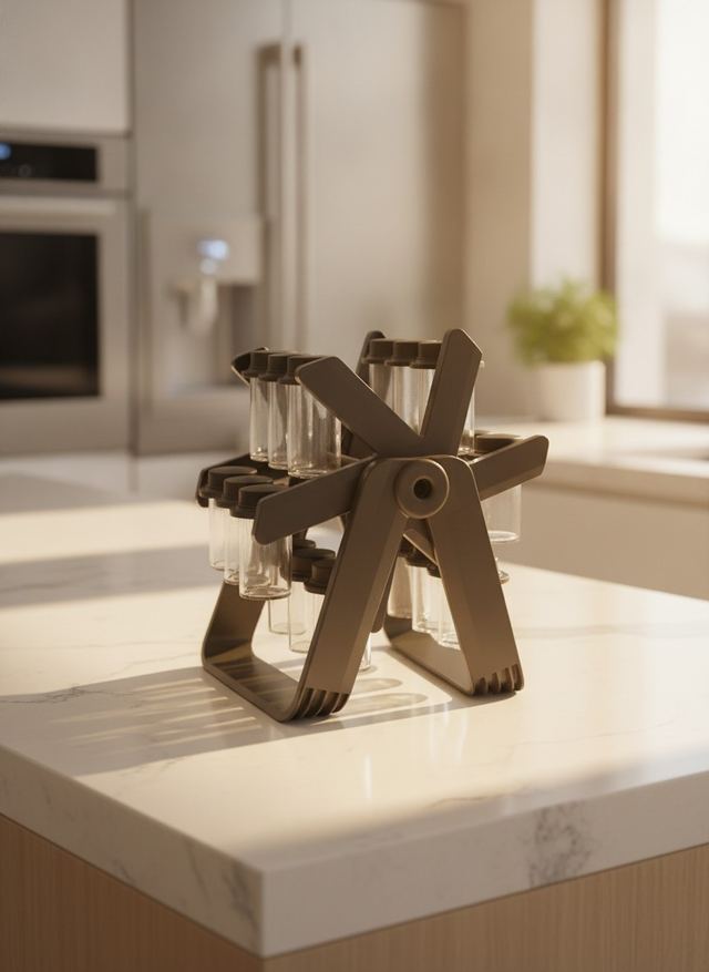 Rotating Ferris Wheel Spice Rack