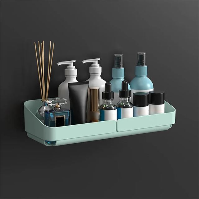 Self-Adhesive Plastic Wall-Mounted Storage Shelves