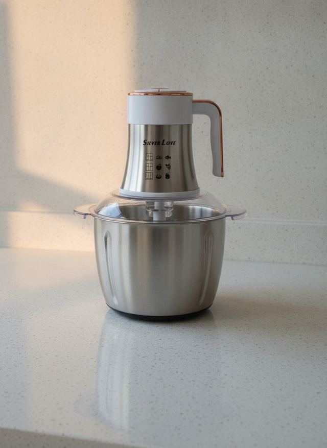 Silver Love Stainless Steel Chopper