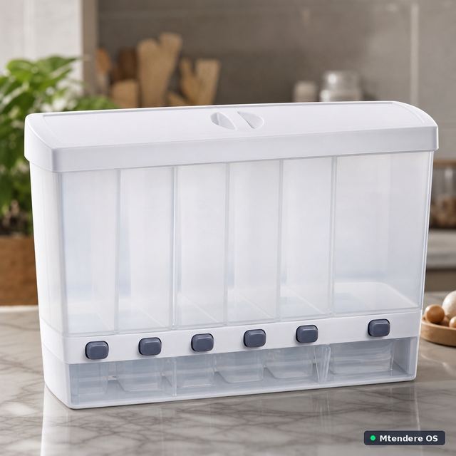 Six-Button Plastic Storage Dispenser