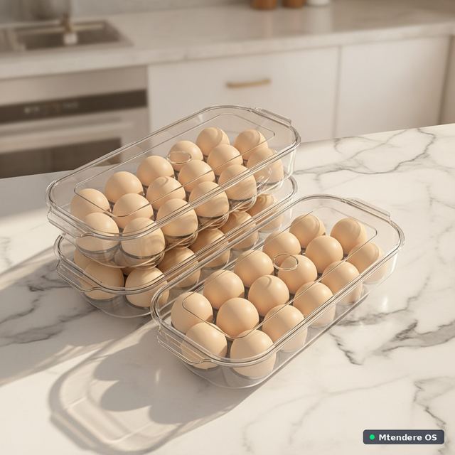 Stackable Clear Egg Organizer