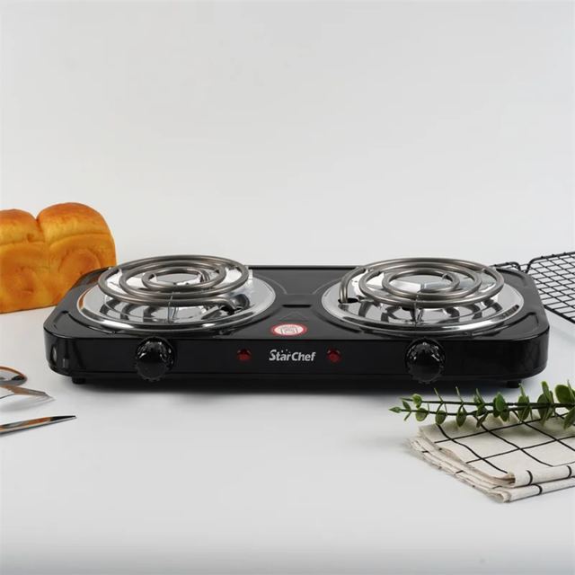 StarChef Spiral Double Burner Hot Plate