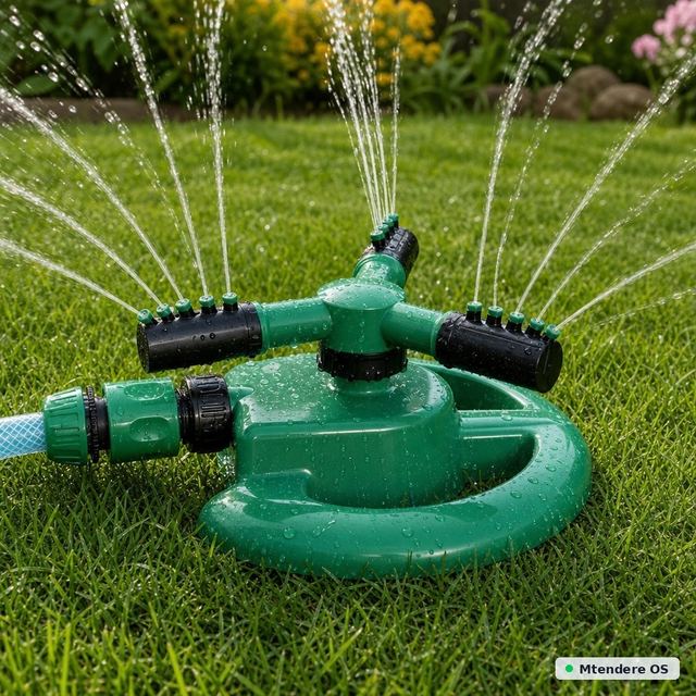Three-Arm Rotary Lawn Sprinkler