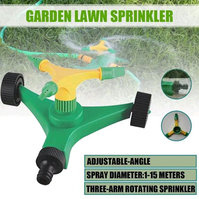 Three-Arm Rotating Garden Lawn Sprinkler