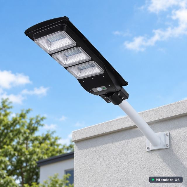 Three-Panel Outdoor Street Light