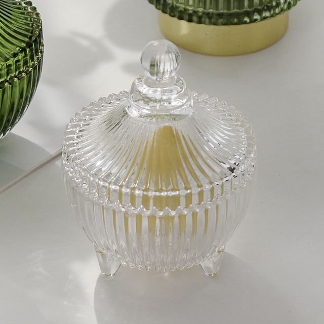 Tripod Glass Storage Jar