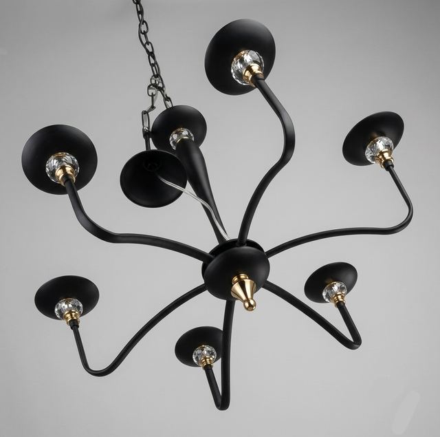 Vintage Neoclassical Column Chandelier