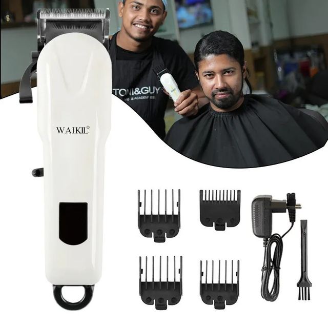 WAIKIL Professional Hair Clipper - White