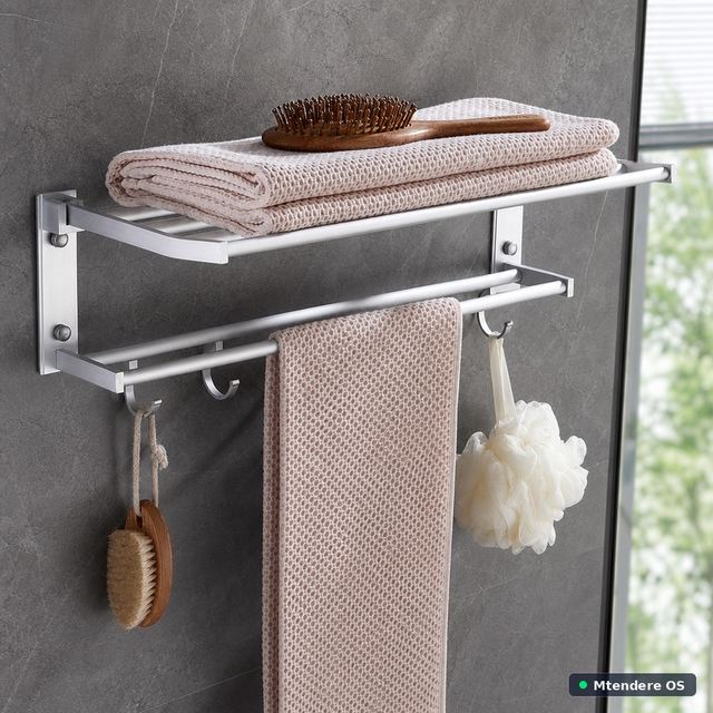 Wall-Mounted Bathroom Towel Rack