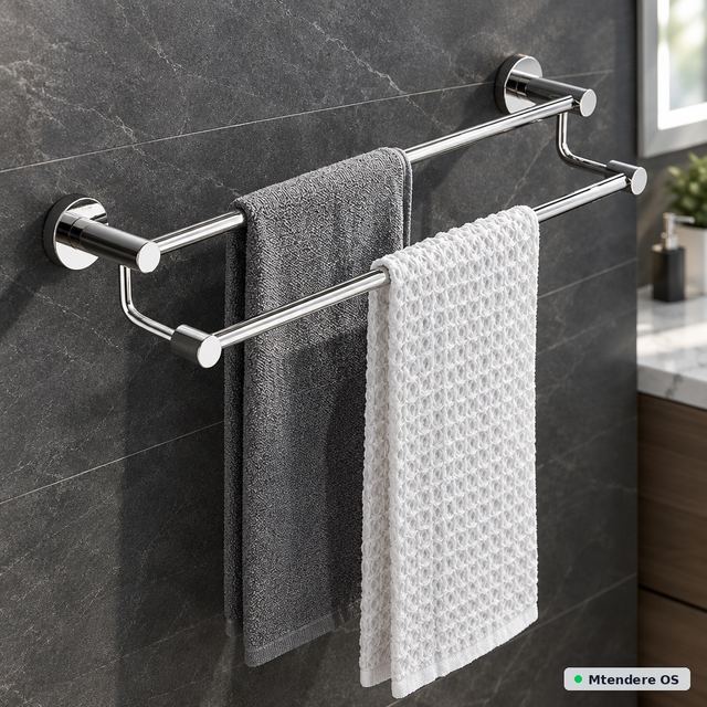 Wall Mounted Double Towel Rail