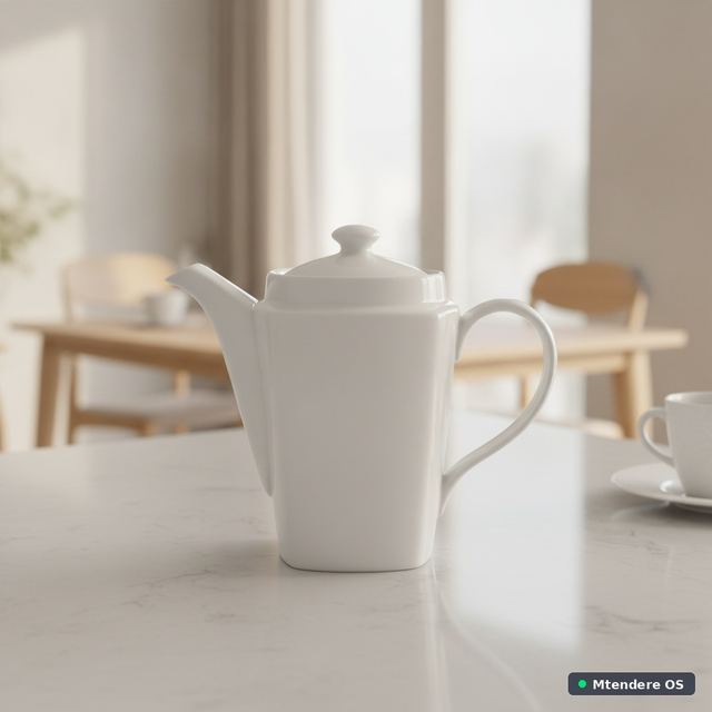 White Lidded Serving Pot