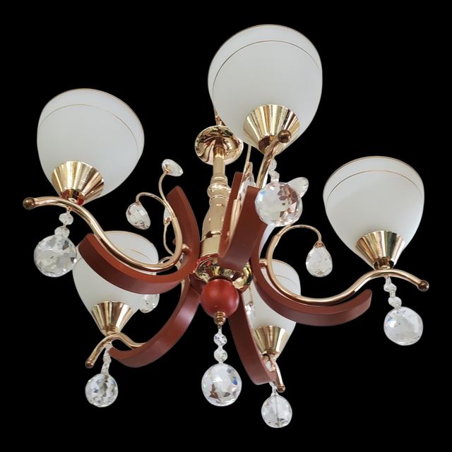 Wood Drop Light Chandelier